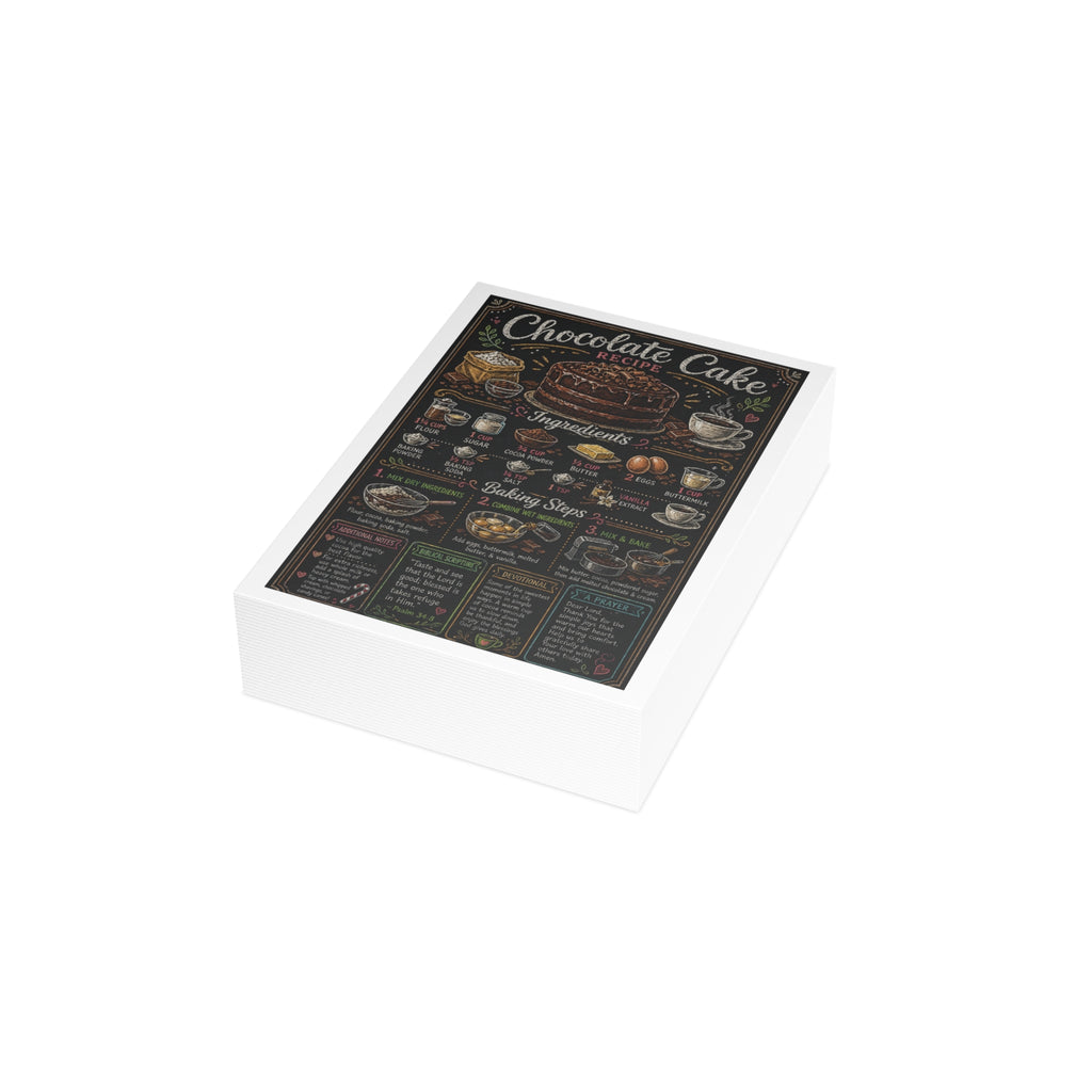 Chocolate Birthday Cake Postcard Bundles (envelopes included)