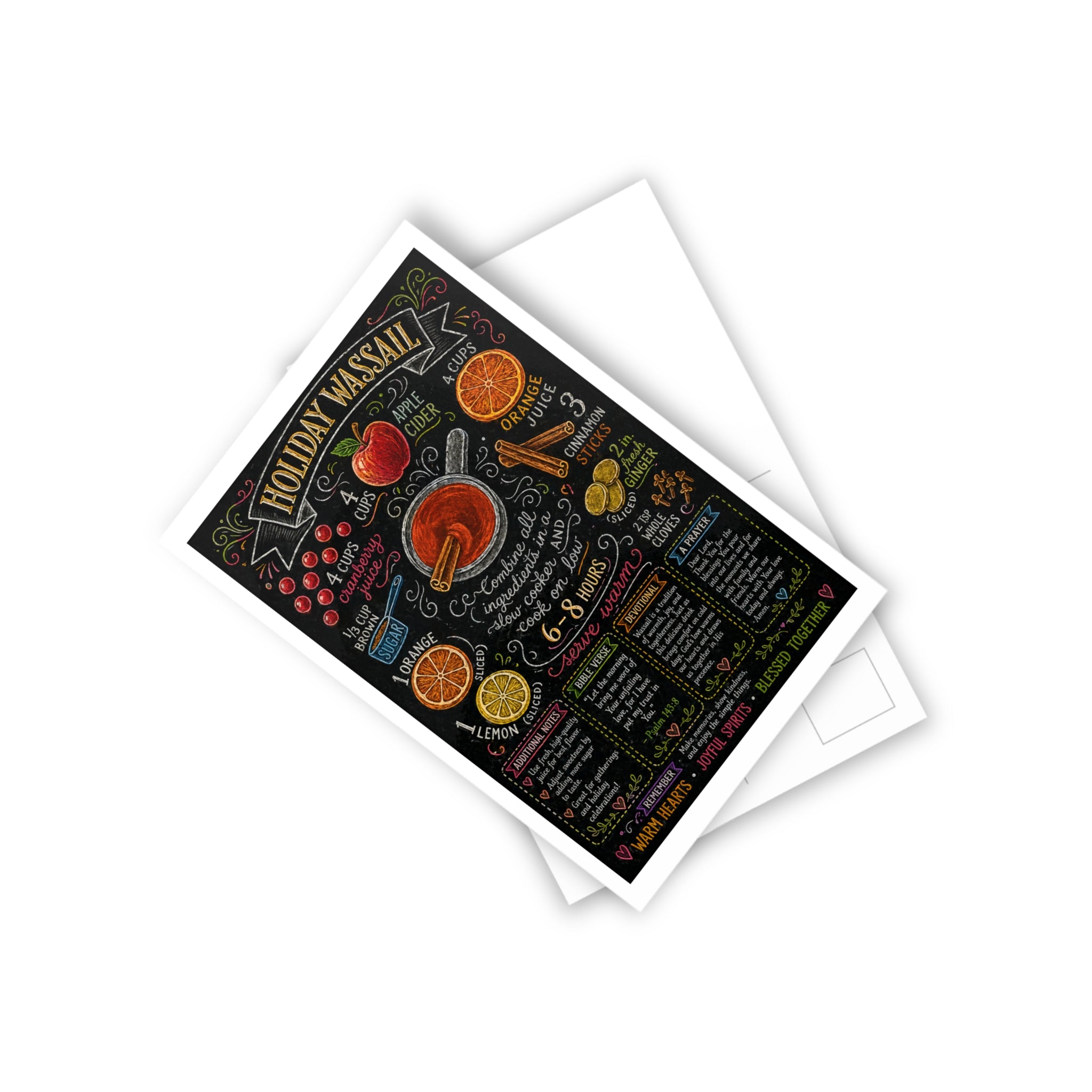 Holiday Wassail Recipe Postcards (10-Pack)