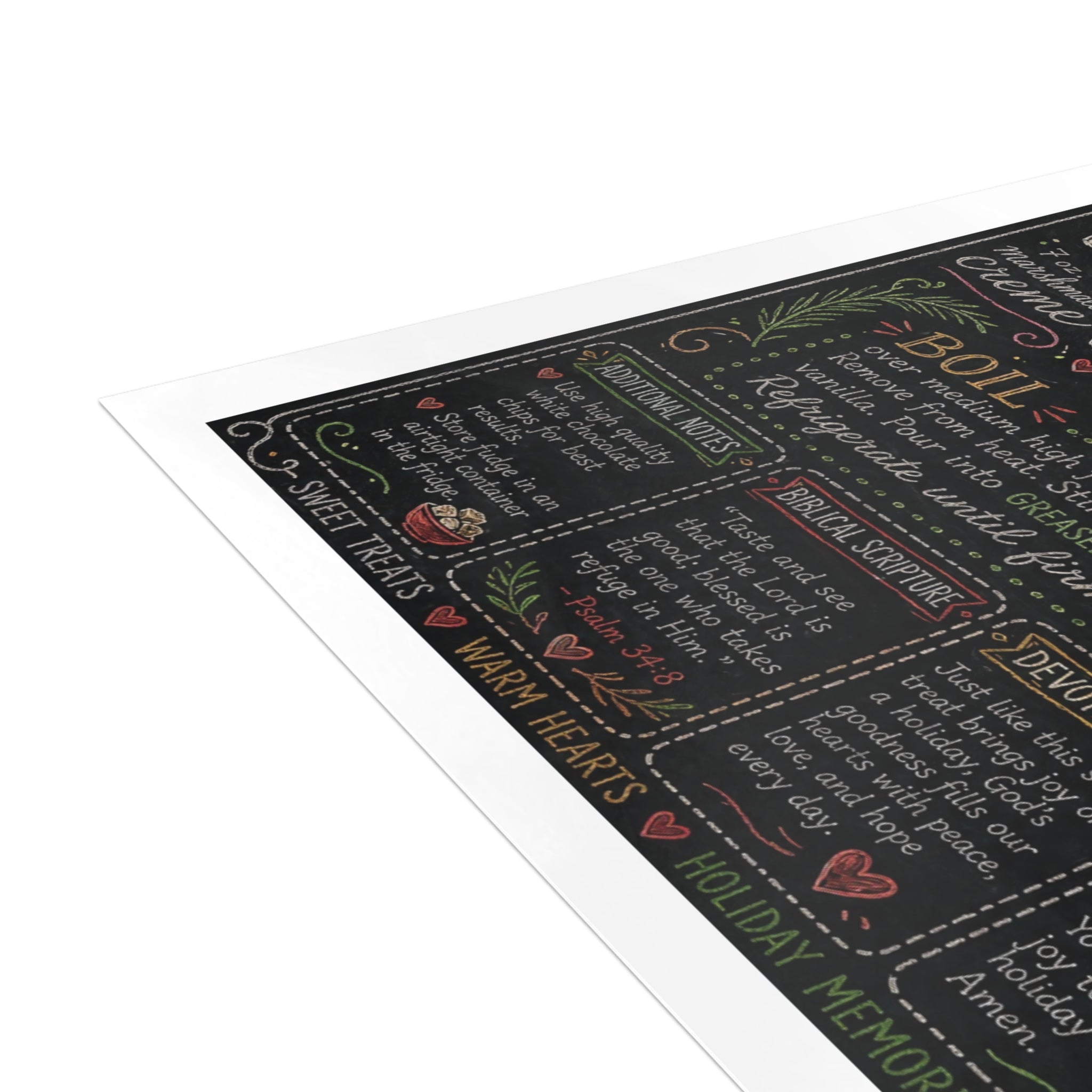 White Chocolate Fudge Holiday Postcard Bundles (envelopes included)