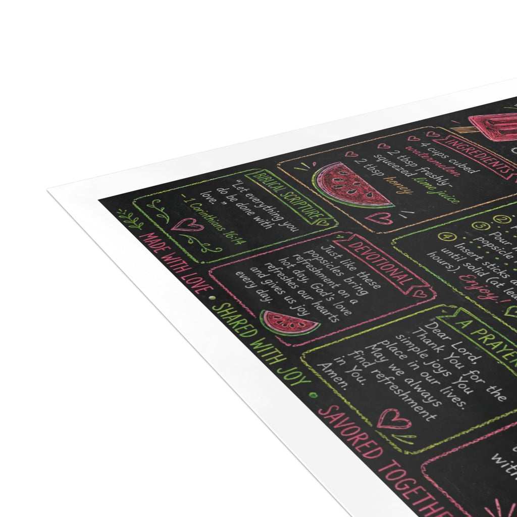 Summer Popsicle Postcard Bundles (envelopes included)