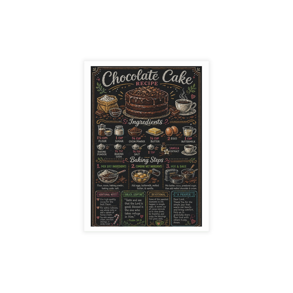 Chocolate Birthday Cake Postcard Bundles (envelopes included)