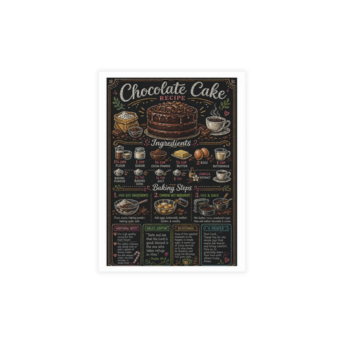Chocolate Birthday Cake Postcard Bundles (envelopes included)