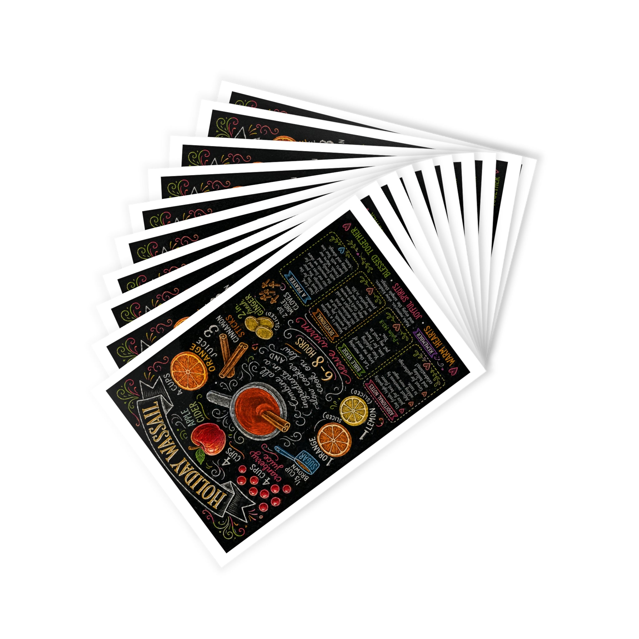 Holiday Wassail Recipe Postcards (10-Pack)