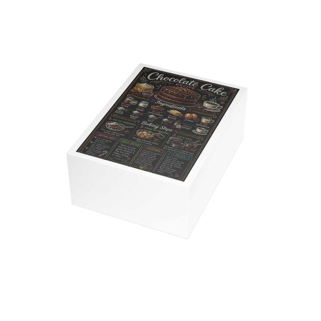 Chocolate Birthday Cake Postcard Bundles (envelopes included)