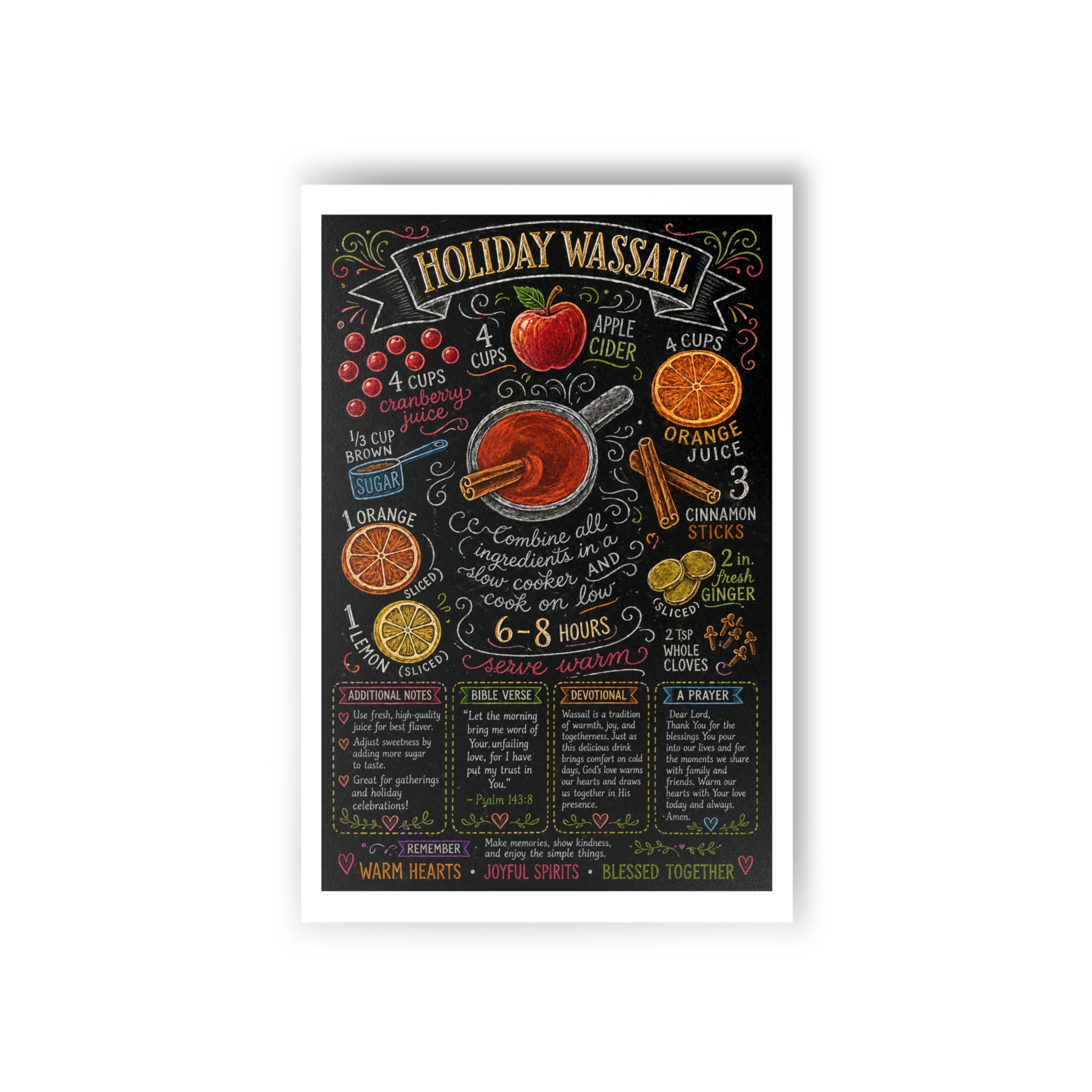 Holiday Wassail Recipe Postcards (10-Pack)