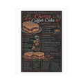 Cinnamon Rolls Recipe Print Unframed | Kitchen Baking Art, Chalkboard Style