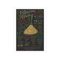 Fettuccine Alfredo Recipe Print Unframed | Pasta Kitchen Chalkboard Art