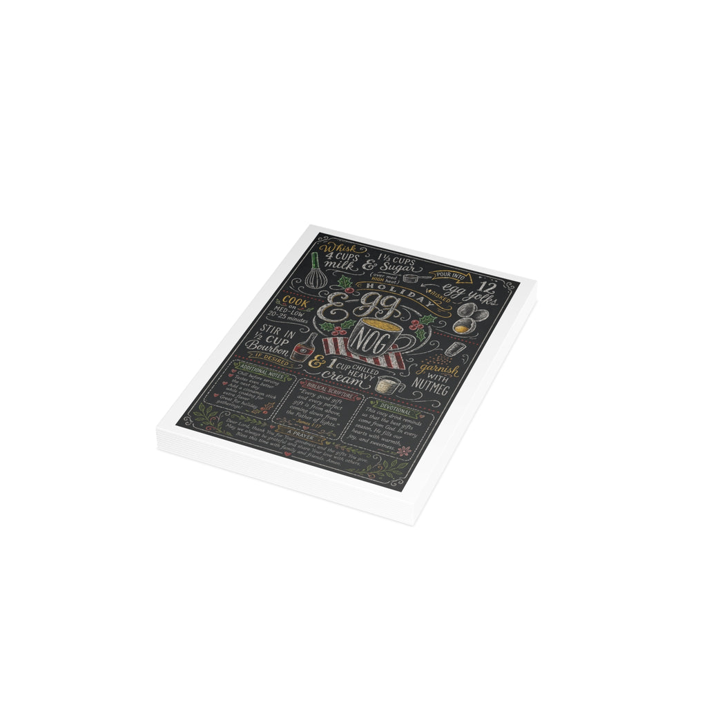 Eggnog Holiday Postcard Bundles (envelopes included)
