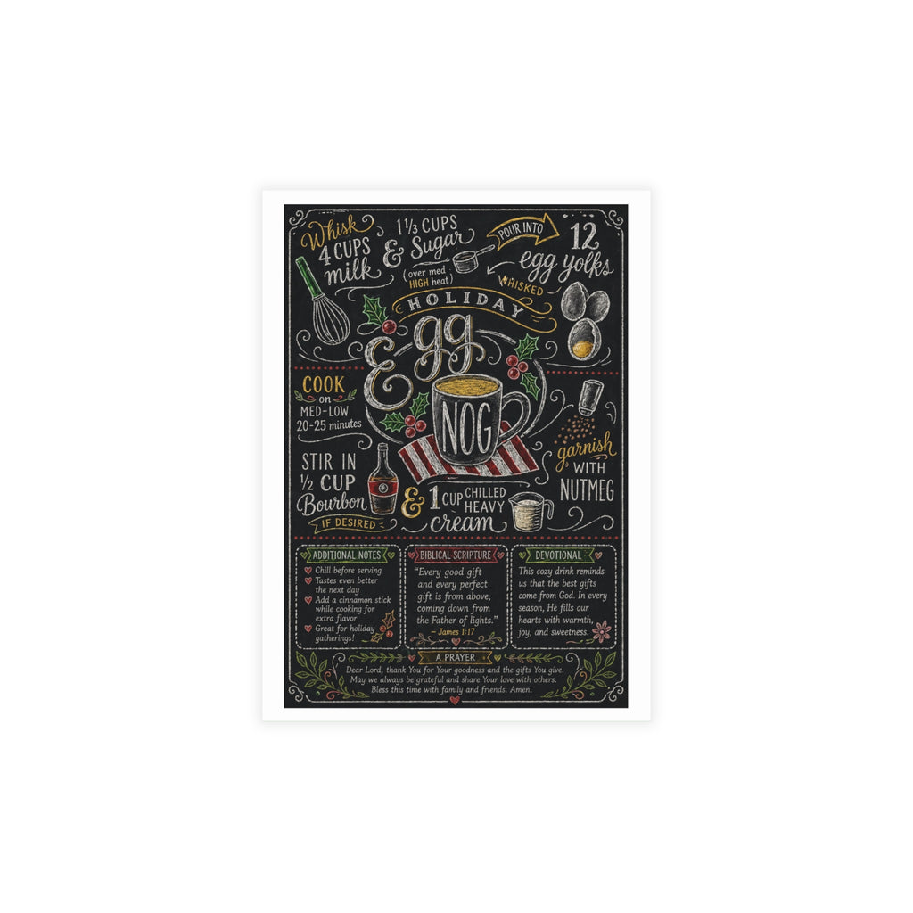 Eggnog Holiday Postcard Bundles (envelopes included)